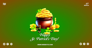 St. Patrick's Day Imagem partilhada do Facebook template