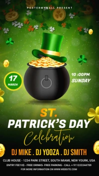 st. patrick's day Digital Display (9:16) template