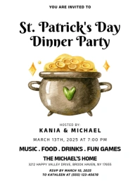 st. patrick's day Flyer (US Letter) template