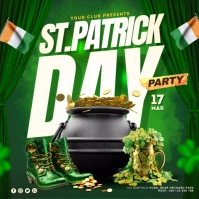 st. patrick's day Instagram-Beitrag template