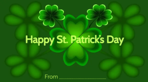 Grøn St. Patrick's Day Digitalanzeige Template