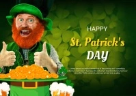 st. patrick's day Postcard template