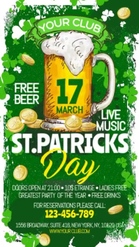 St. Patrick's Day Digital Display (9:16) template