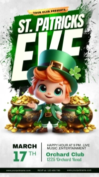 st. patrick's day Instagram Story template