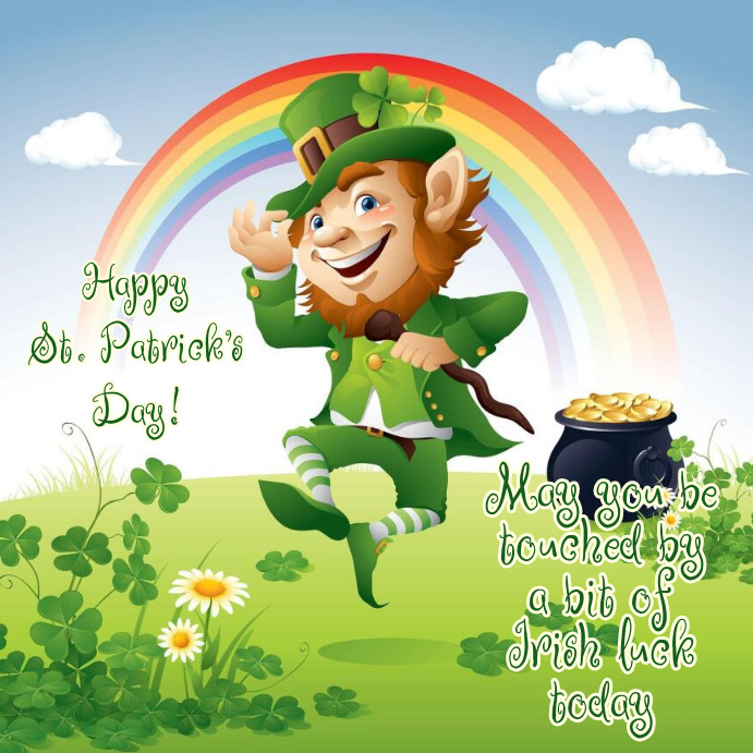 St. Patrick's Day 方形(1:1) template