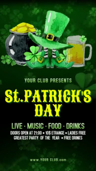 St. Patrick's Day Historia de Instagram template