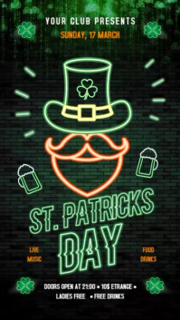 St. Patrick's Day Historia de Instagram template
