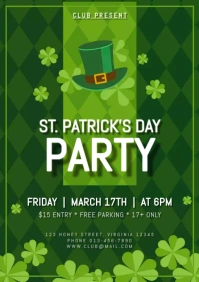 st. patrick's day A4 template