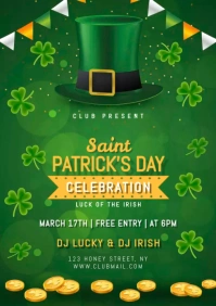 st. patrick's day A4 template