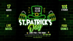 Sort St. Patrick's Day Celebration Digitalt display Template