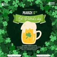 St. Patrick's day event square design template สี่เหลี่ยมจัตุรัส (1:1)