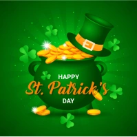 st. patrick's day flyer Square (1:1) template