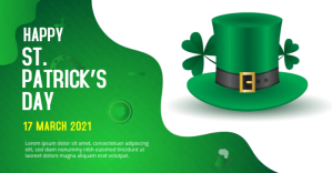St. Patrick's Day Instagram post Изображение, которым поделились на Facebook template