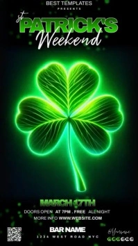 St. Patrick's day party Instagram-Story template