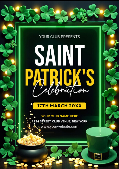Copy of St. Patrick's Day Party Flyer Template | PosterMyWall