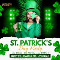 st. patrick's day party instagram post template