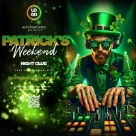 st. Patrick's day party invitation video Cuadrado (1:1) template