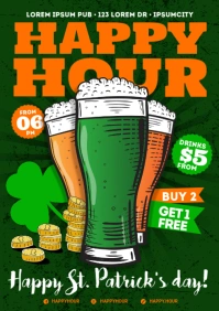 ST. PATRICK'S DAY POSTER A4 template