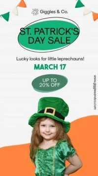 St. Patrick's Day Sale Instagram Reel template