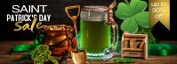 St. Patrick's Day Sale Facebook Cover template
