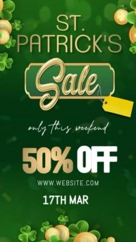 St. Patrick's day Sale story design template