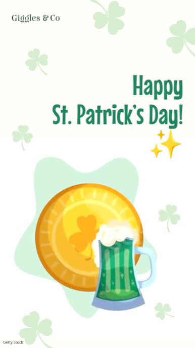St. Patrick's Day Slideshow รีลบน Instagram template
