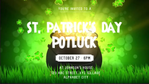 St. Patrick's Day Template Facebook-covervideo (16:9)