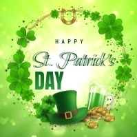St. Patrick's Day video Carré (1:1) template