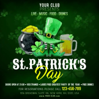 St. Patrick's Day Video Square (1:1) template