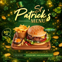 St. Patrick's Menu Template Instagram Post
