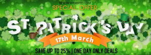 ST. PATRICK'S SALE VIDEO DESIGN TEMPLATE Facebook-coverfoto