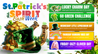 St. Patrick’s Spirit Bash Week YouTube Thumbnail template