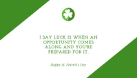 St. Patrick's Day Business Card Kartu Bisnis template