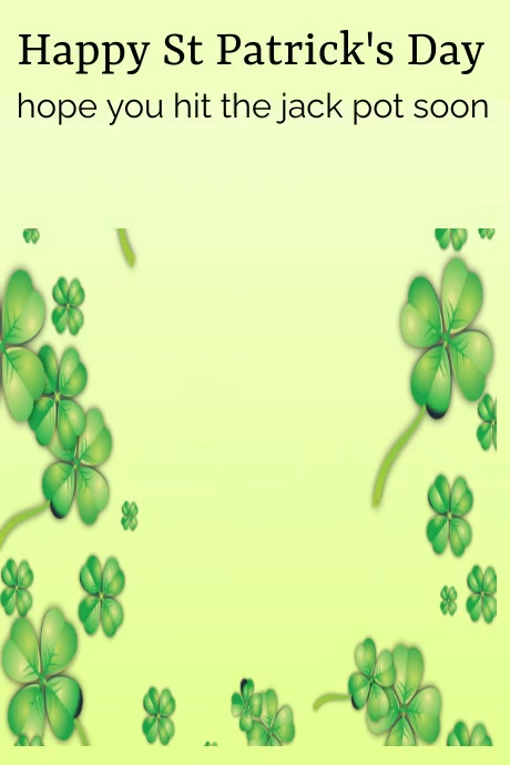 St. Patrick's day Poster template