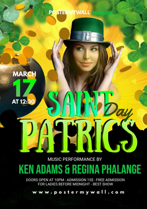 ST. PATRICK'S DAY A2 template