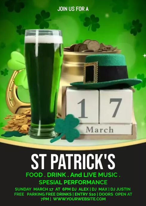 St. patrick's day Template | PosterMyWall