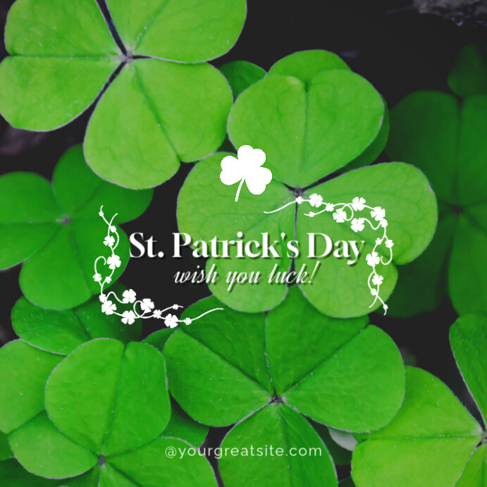 St. Patrick's Day Instagram 帖子 template