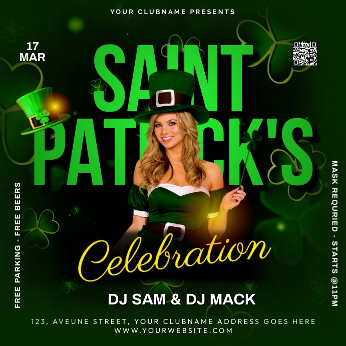St. Patrick's Day Instagram Post template