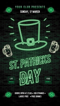 St. Patrick's Day Digital Display (9:16) template