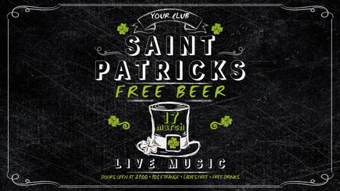 St. Patrick's Day Display template