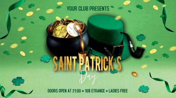 St. Patrick's Day Display template