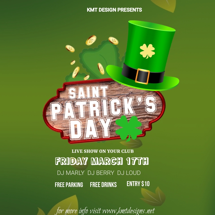 st. patrick's day event flyer Template | PosterMyWall