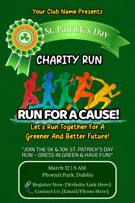 Plantilla de St. Patrick's Day Fun Run | PosterMyWall