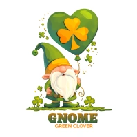 St. Patrick's Day Gnome Logo Logotipo template