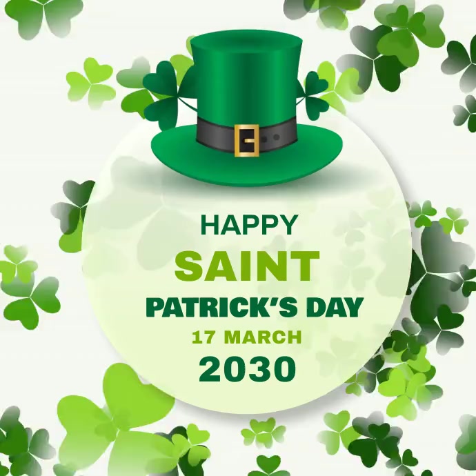 St. Patrick's Day Instagram post Wpis na Instagrama template