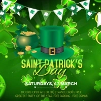 St. Patrick's Day Instagram post Instagram-opslag template