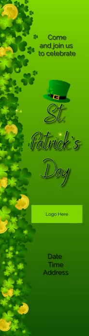 St. Patrick's Day - Join Us 160x600 Wide Skyscraper template