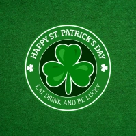 St. Patrick's Day Label Logo template