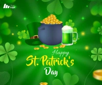 St. Patrick's Day Large Rectangle template