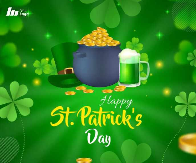 St. Patrick's Day Large Rectangle template